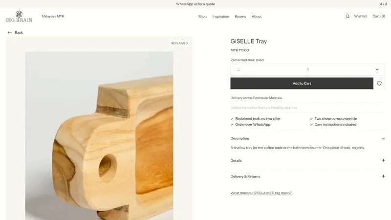 A product page