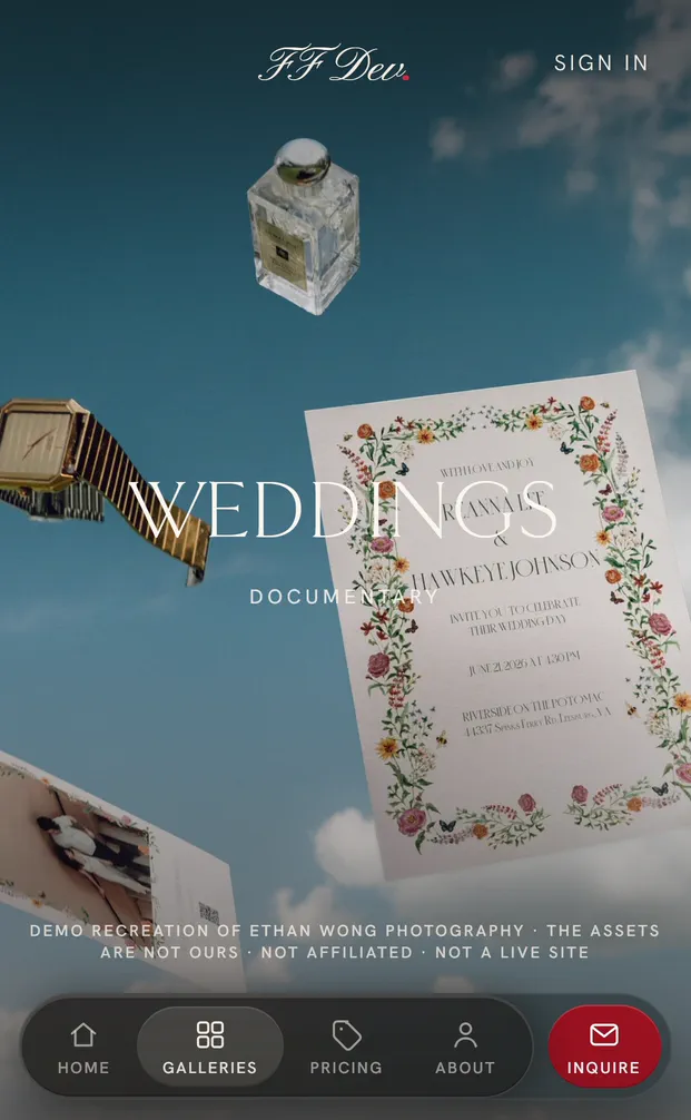 Phone: weddings