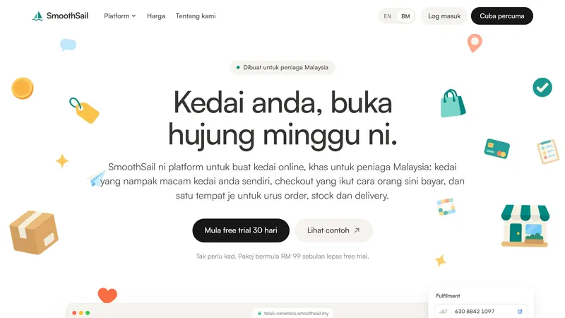 The site in Bahasa Melayu